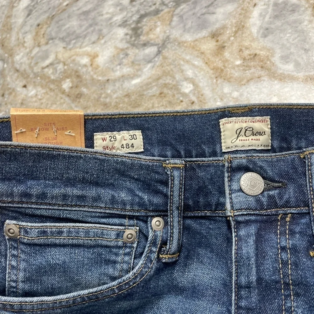 NWT J. Crew 484 Slim-fit stretch jean in one-year wash size W29 L 30